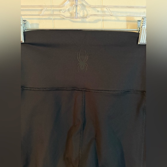 SPYDER ACTIVE BLACK HIGH WAIST SIDE POCKET BIKE SHORTS SIZE S - Picture 5 of 10